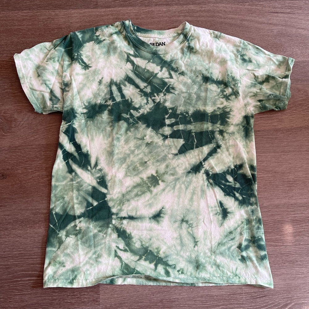 Handmade Green Tie Dye Shirt